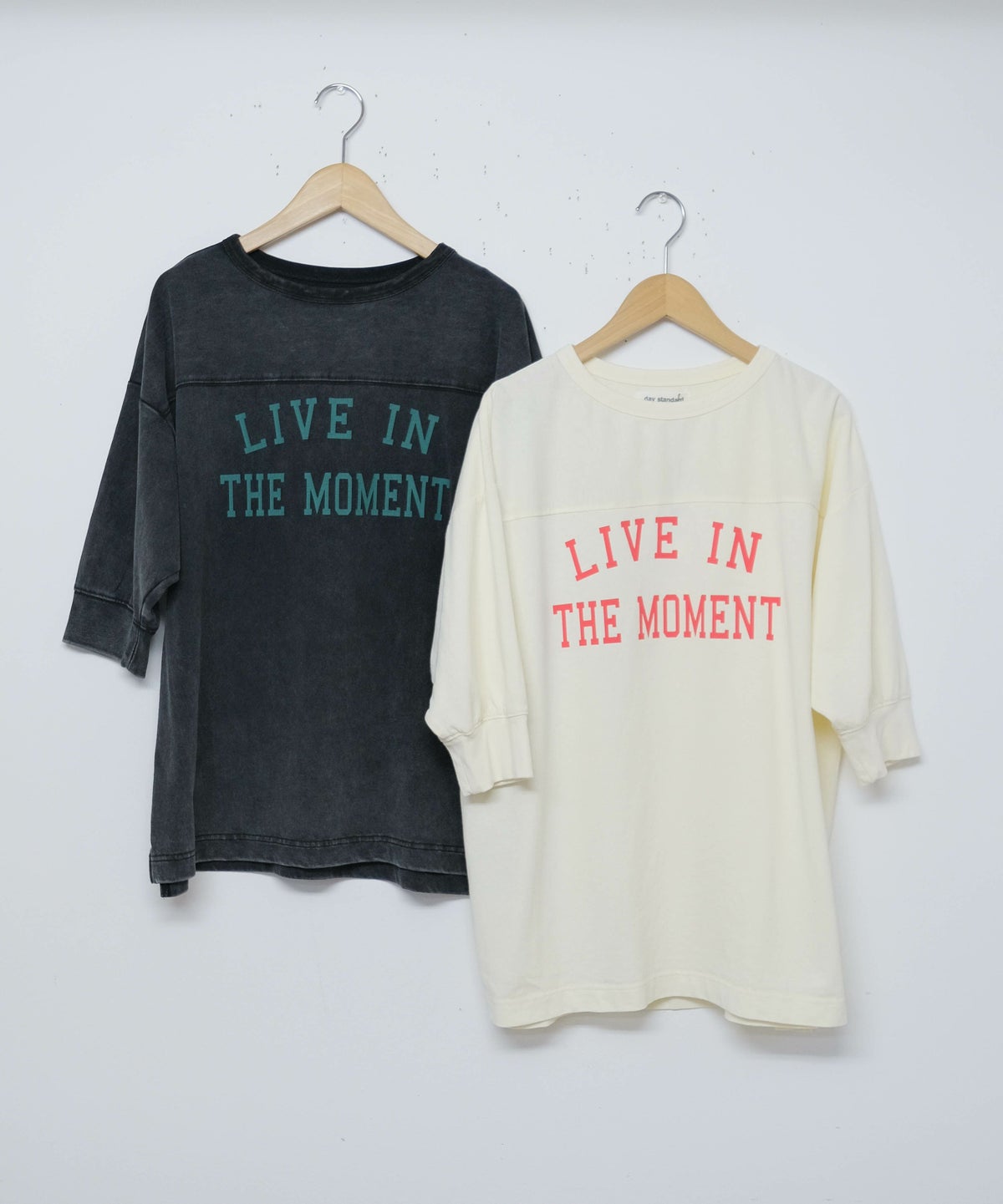 day　standard｜ピグメント加工　七分袖Tee [[d-c-007]][D]