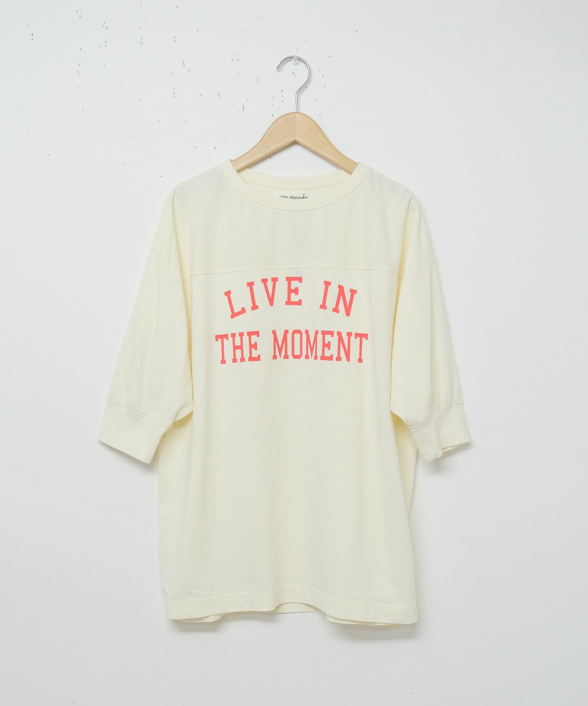 day　standard｜ピグメント加工　七分袖Tee [[d-c-007]][D]