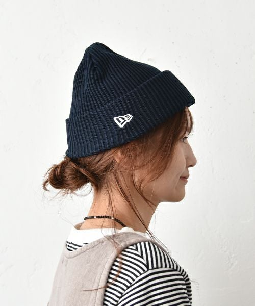 NEW ERA｜RIB CUFF KNIT NVY/ニット帽 [[14669937]][C]