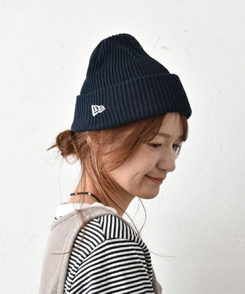 NEW ERA｜RIB CUFF KNIT NVY/ニット帽 [[14669937]][C]
