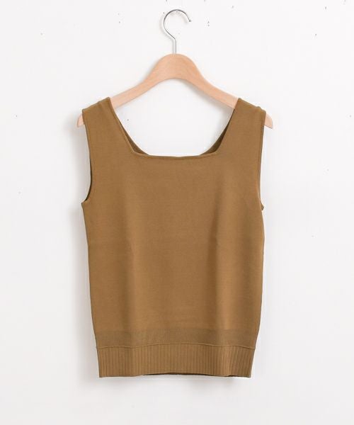CLOCHE｜スクエアニットタンク [[62285520]][F] | ma28 ONLINE STORE