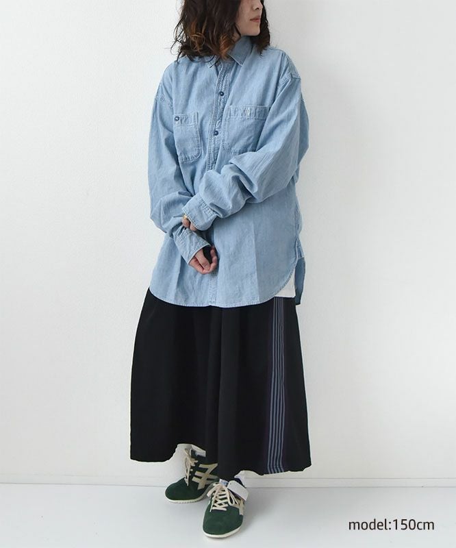 DENIM&DUNGAREE｜ムラダンガリーシャツ [[22580104]][D]