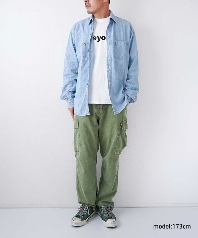 DENIM&DUNGAREE｜ムラダンガリーシャツ [[22580104]][D]