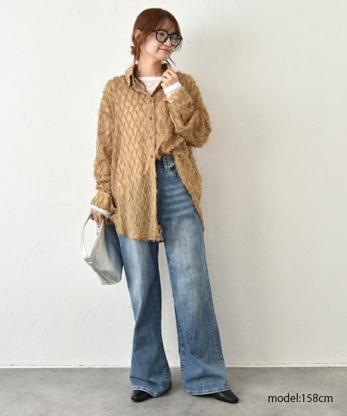 HUMS｜フェザーライクシアーシャツ [[WLN5134]][C]