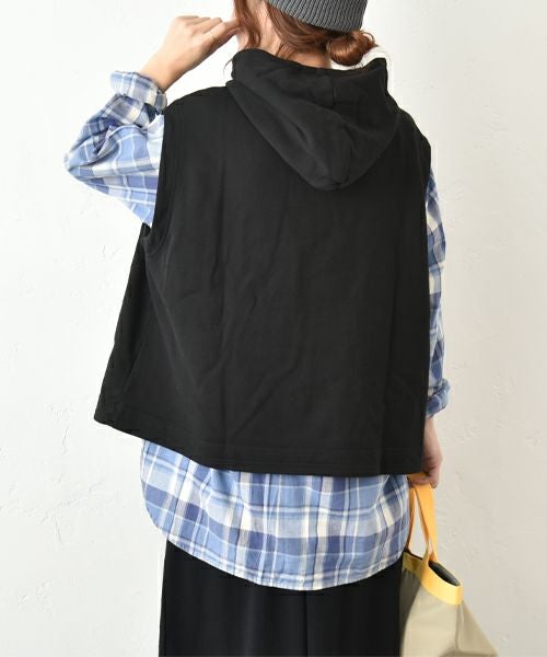 her.｜ポケット付きフードベスト [[131328H]][C]