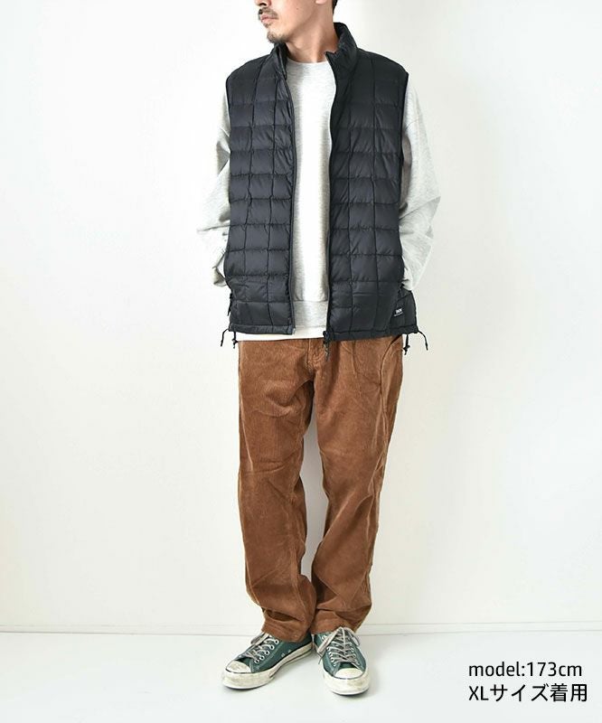  TAION｜MOUTAIN HI-NECK W-ZIP LIGHT DOWN VEST [[TAION-002ZXMT-800]][D]
