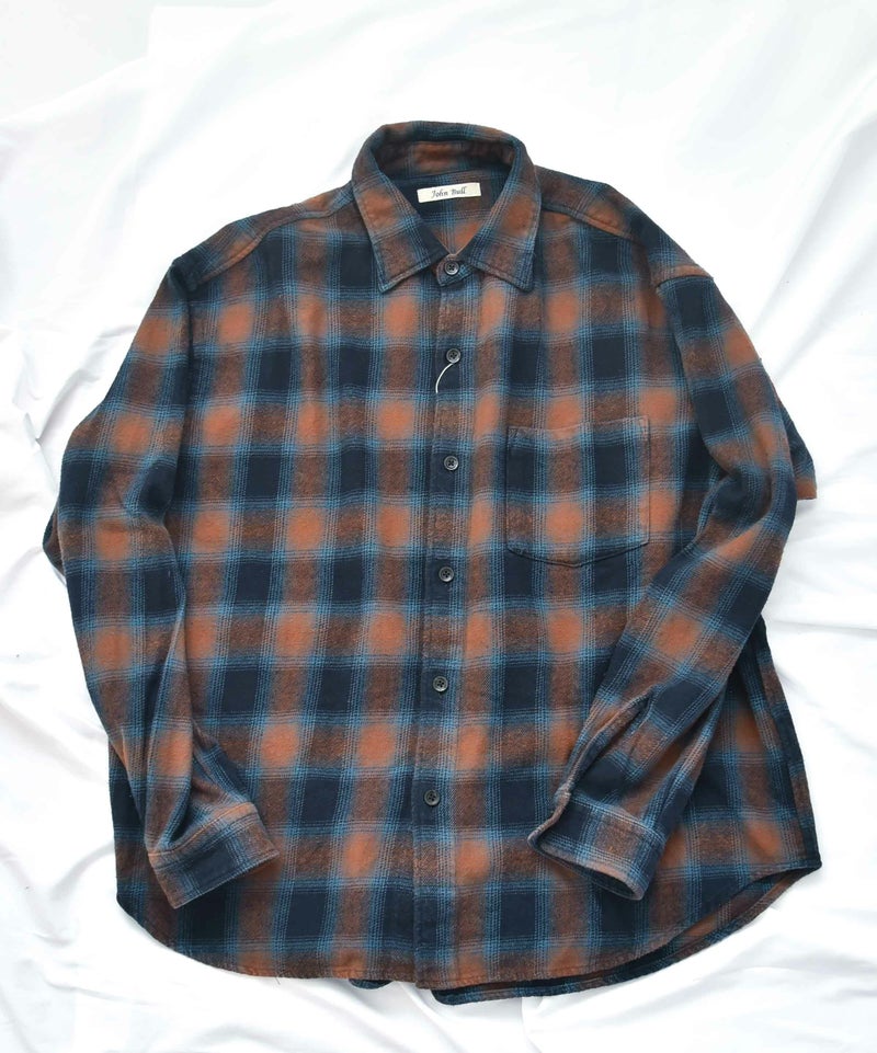 Johnbull｜ガーメントダイネルチェックシャツ [[JM254S04]][D]