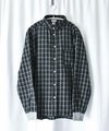 ジムマスター｜2WAY ショールカラー　チェックネルシャツ [[G433755]][D]