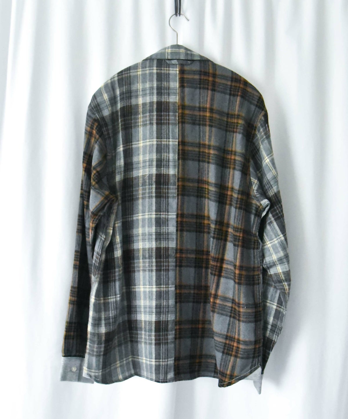 ジムマスター｜2WAY ショールカラー　チェックネルシャツ [[G433755]][D]