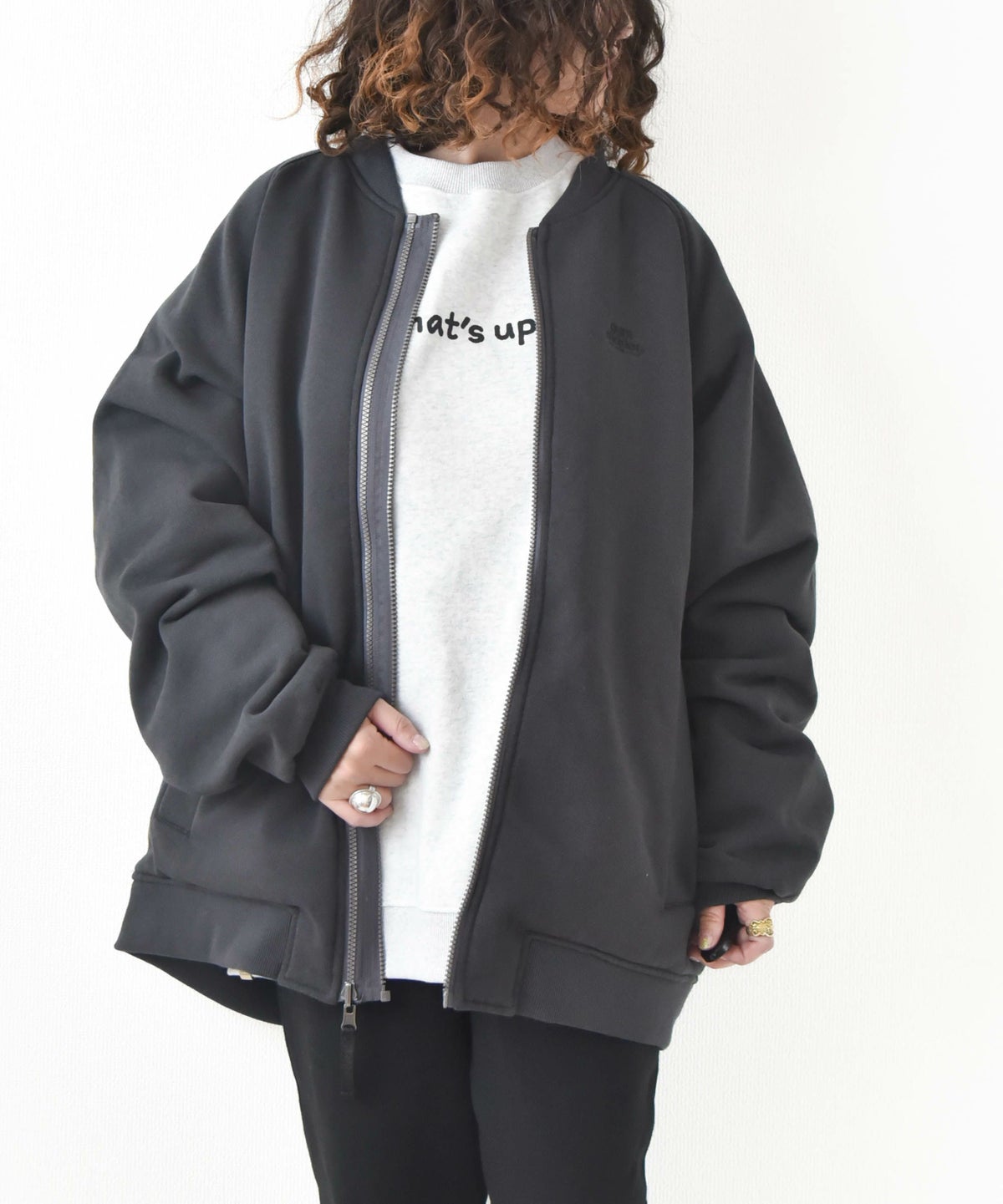 ジムマスター｜12ozヘビー裏起毛スウェットリバーシブルダブルジップジャケット [[G633701]][D]