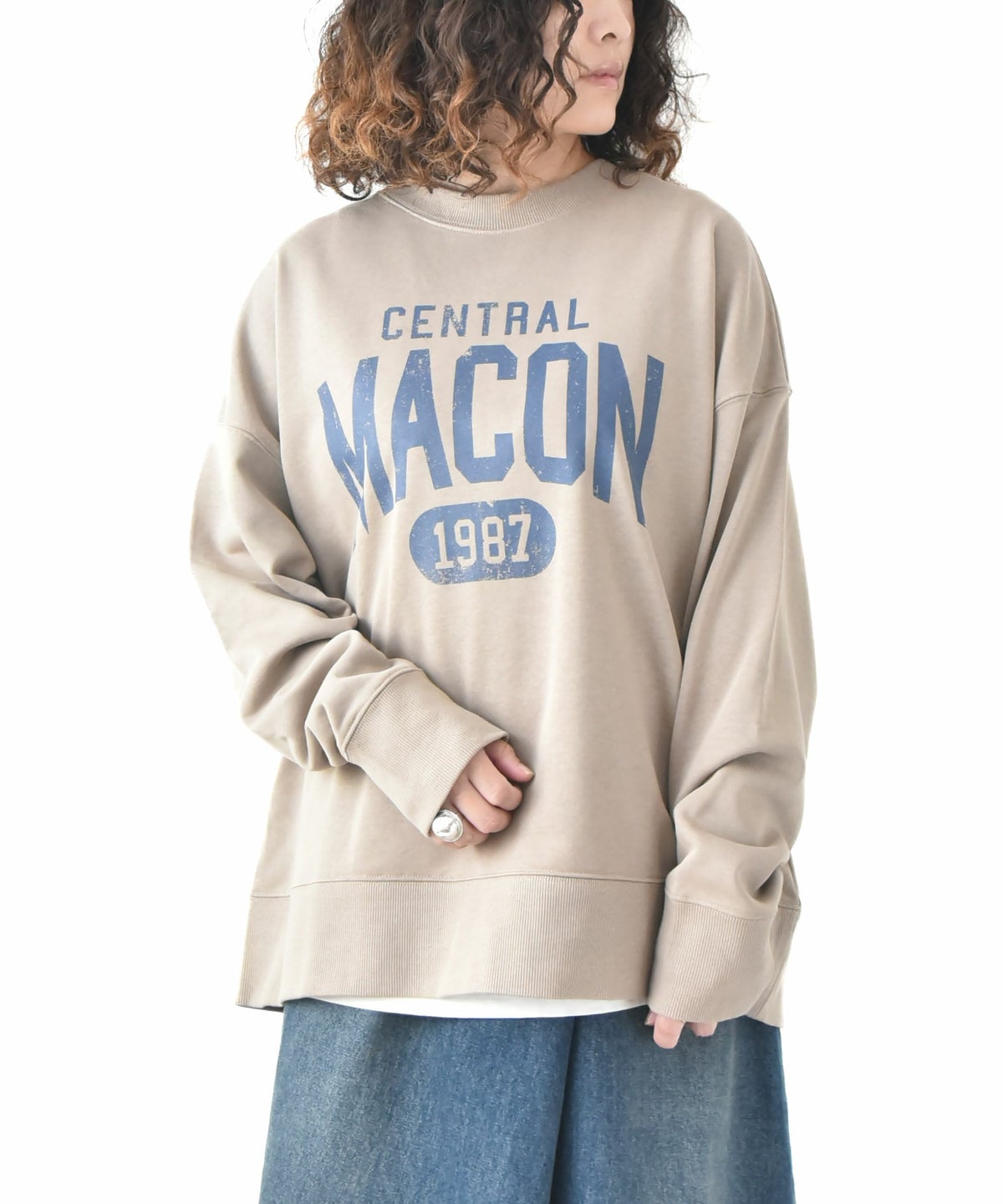 day standard｜カレッジロゴスウェット [[10-01-57539]][D]