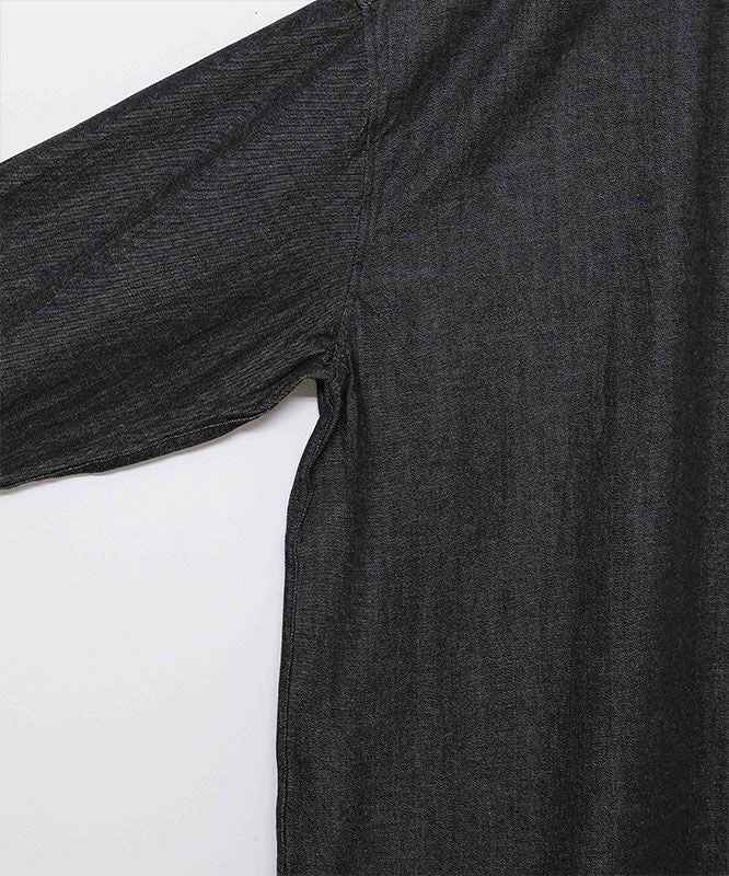 Audience｜「備後」8オンス ムラデニムボタンダウンボクシーAライン長袖シャツ [[AUD6663]][D]