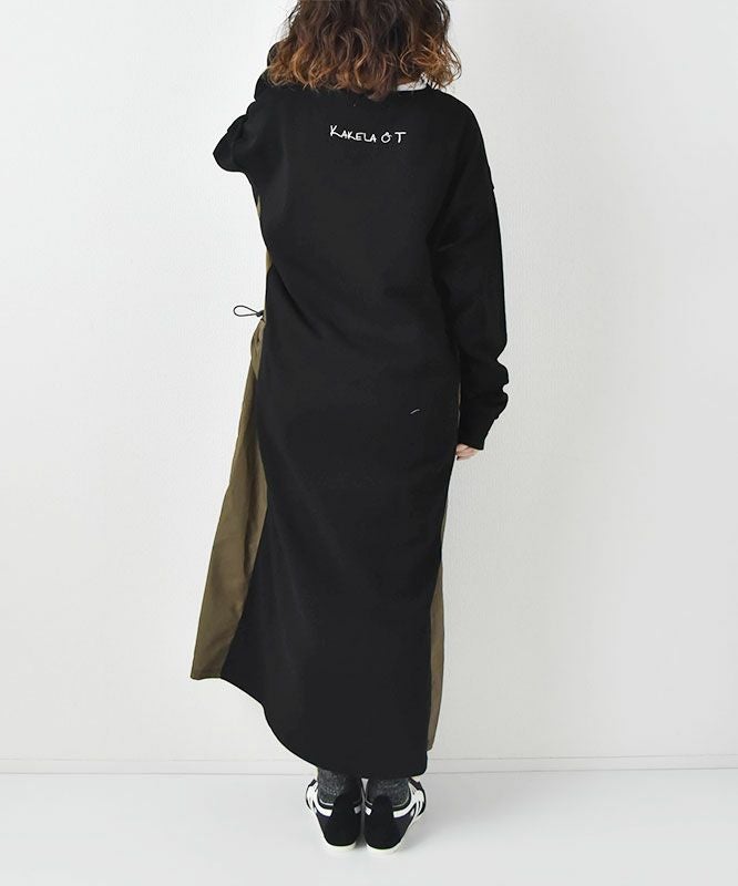 KAKELA&TRANQUIL｜布帛切り替えワンピース [[12507-308-10]][D]