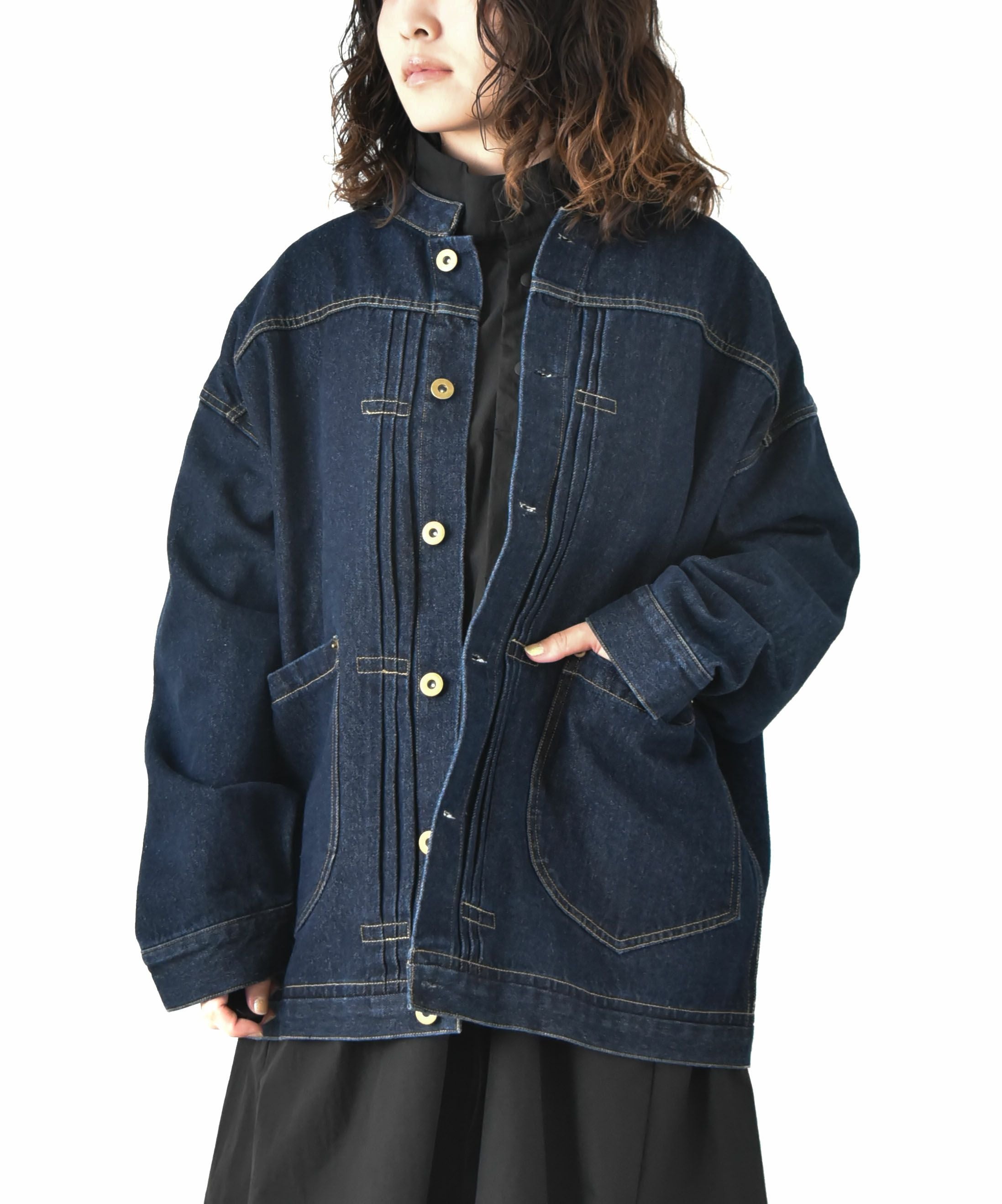 LEVI´S｜ノーカラーデニムジャケット [[006EZ-0001]][C] | ma28 ONLINE