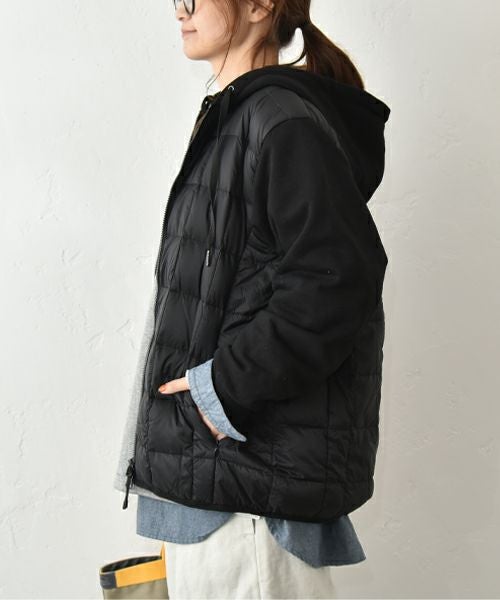 TAION｜Wジップフロントダウンフーディ＋スウェットスリーブ [[TAION-106WZSW]][C]