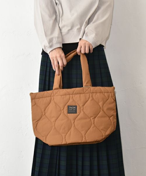 TAION｜ミリタリーダウンキルトトートバック [[TAION-TT02ML-1-M]][C]