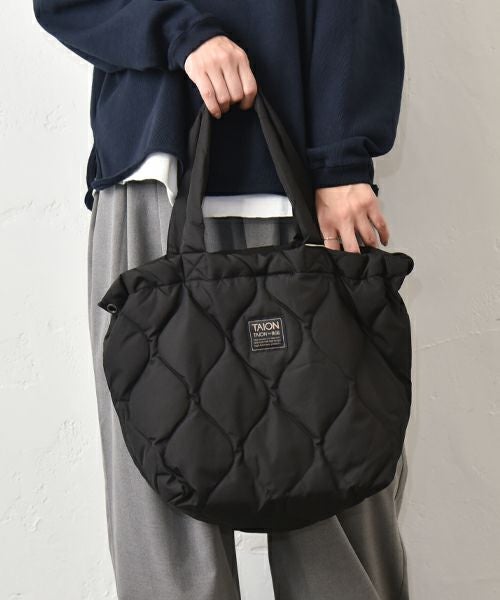 TAION｜ミリタリーダウンキルトトートバック [[TAION-TT02ML-1-M]][C]