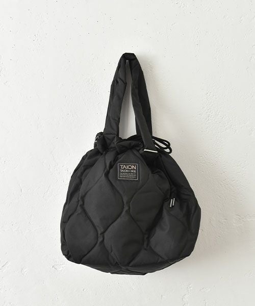 TAION｜ミリタリーダウンキルトトートバック [[TAION-TT02ML-1-M]][C]