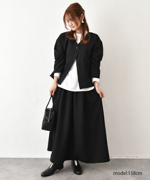 No18｜パウダーサテンストレッチギャザープルオーバー [[MA-32018]][C]