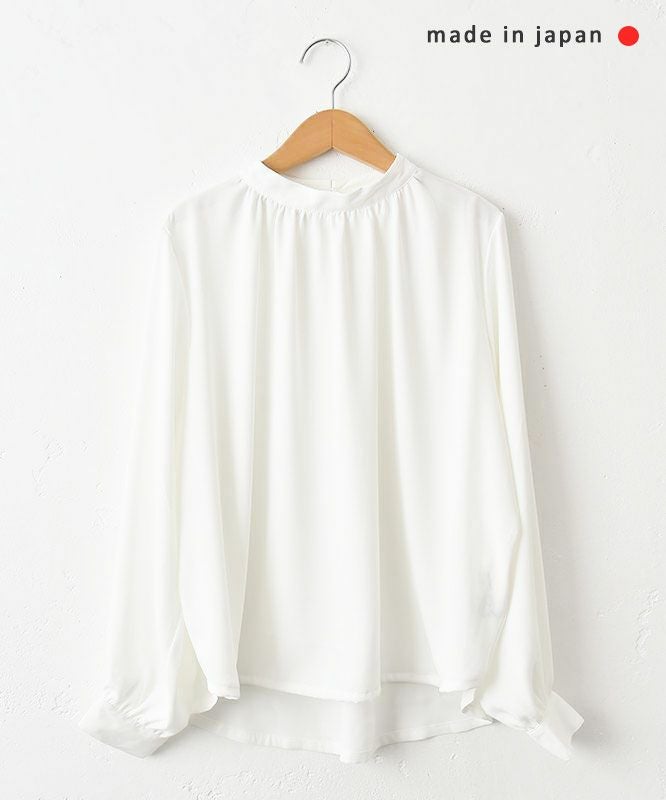 No18｜パウダーサテンストレッチギャザープルオーバー [[MA-32018]][C]