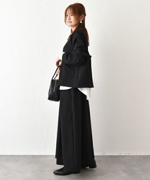 No18｜ウールライクVネックジャケット [[MA-31707]][C]