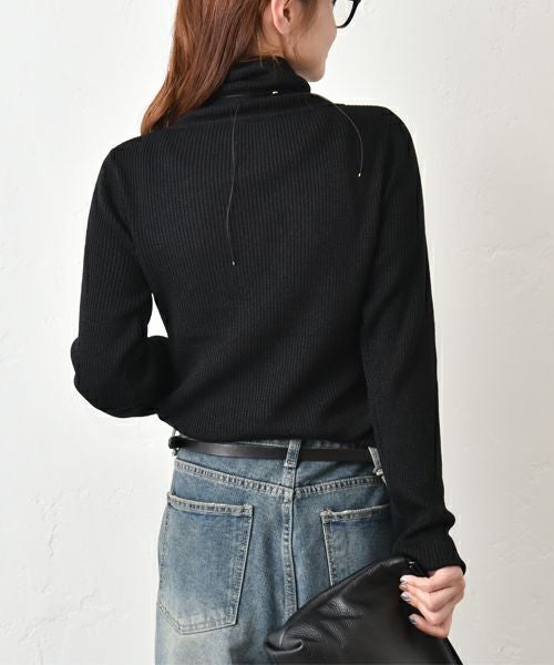 HUMS｜ラメタートルニット [[RNK-25102]][C]