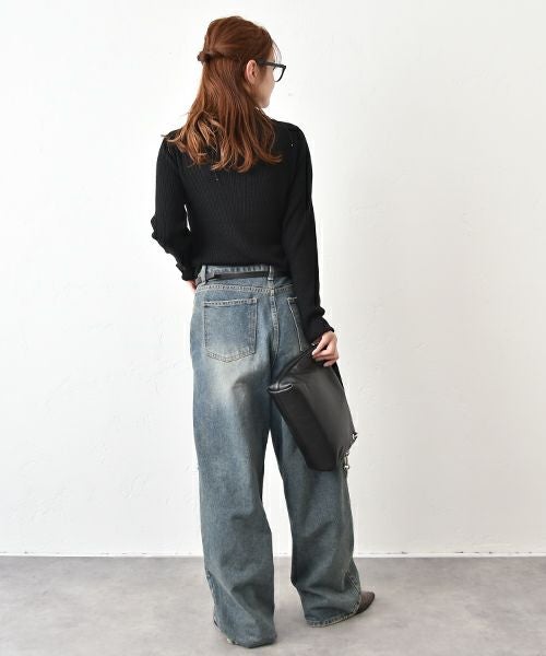 HUMS｜ラメタートルニット [[RNK-25102]][C]