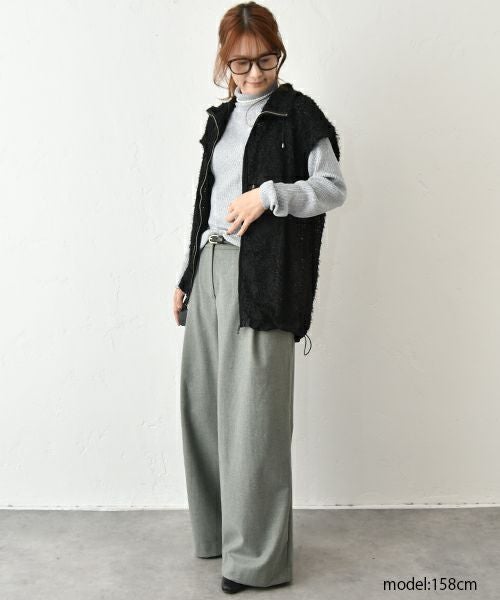 HUMS｜ラメタートルニット [[RNK-25102]][C]