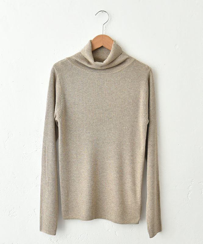  HUMS｜ラメタートルニット [[RNK-25102]][C]