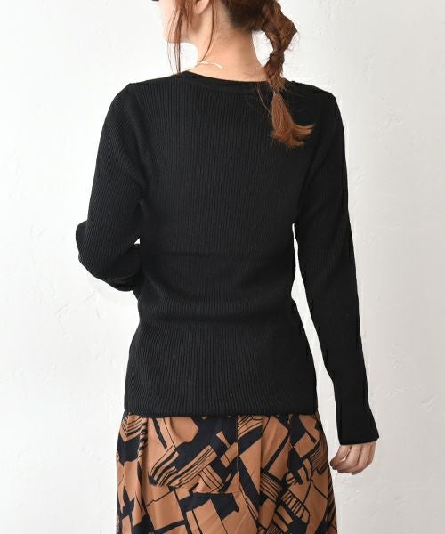 HUMS｜ラメクルーニット [[RNK-25101]][C]