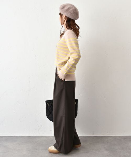 HUMS｜パネルボーダーニット [[RNK-25105]][C]