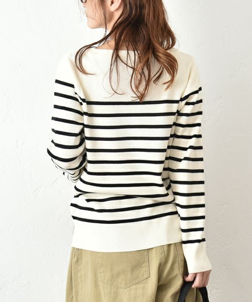 HUMS｜パネルボーダーニット [[RNK-25105]][C]