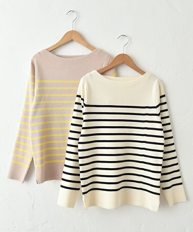 HUMS｜パネルボーダーニット [[RNK-25105]][C]