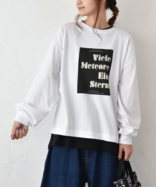 eka::｜ロゴプリント ロンT [[1611883]][C]