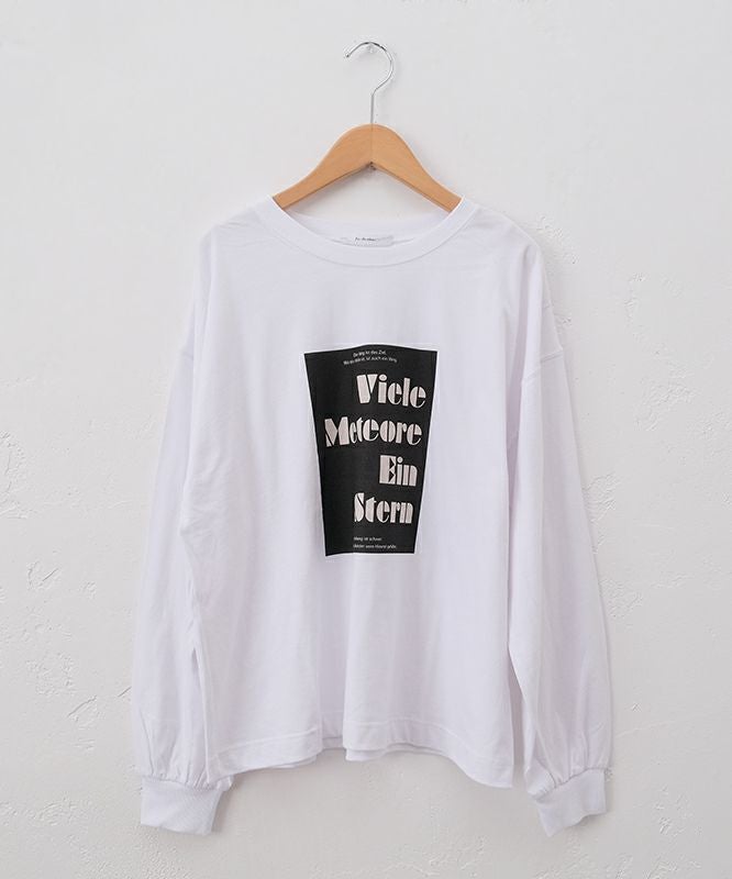 eka::｜ロゴプリント ロンT [[1611883]][C]