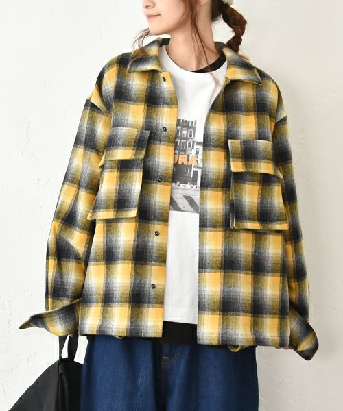 Gives a sense of fullment｜チェック柄ジャケット [[653400]][C