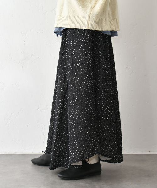 ichi｜Wカーゼオーガニックコットンスカート [[250413]][C]