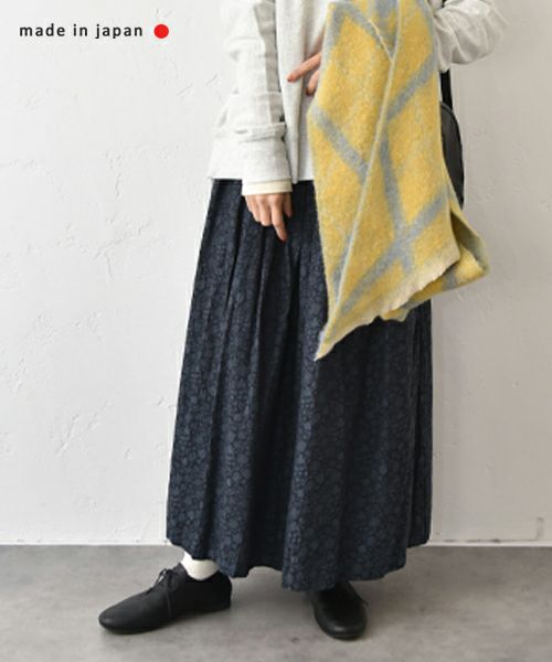ichi｜ジャガードオーガニックコットンスカート [[250431]][C]