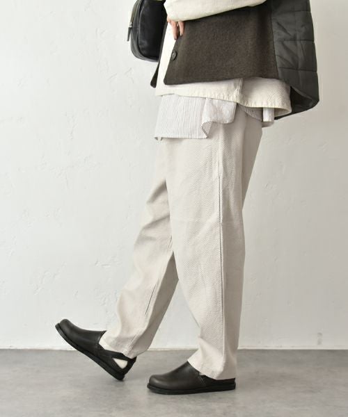 prit｜綾ピケストレッチワンタックバギーパンツ [[P90603]][C]