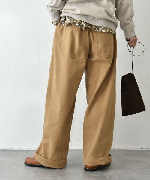 ista-ire｜ワイドツイルパンツ [[7602-4590]][C]