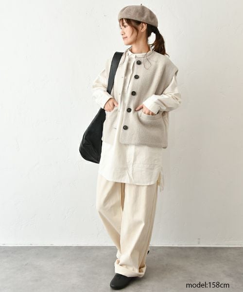 ista-ire｜ワイドツイルパンツ [[7602-4590]][C]