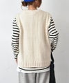 Our.｜ざっくりニット切り替えベスト [[Ou-BE-02]][C]