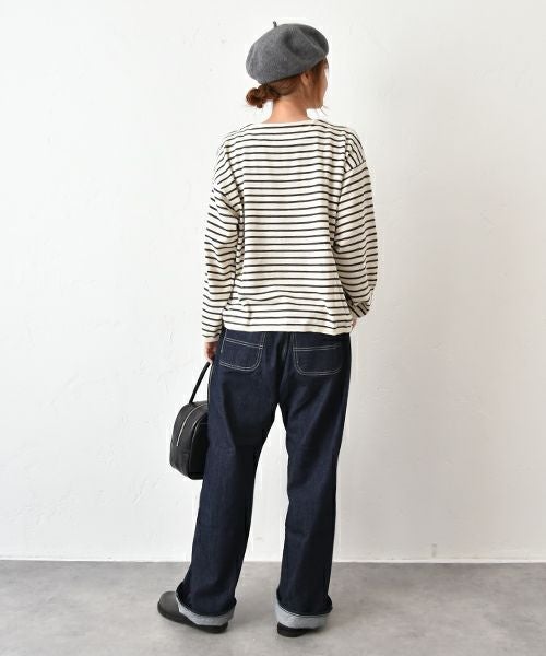 hagumu｜ボーダーTEEニット [[ha-PO-45]][C]