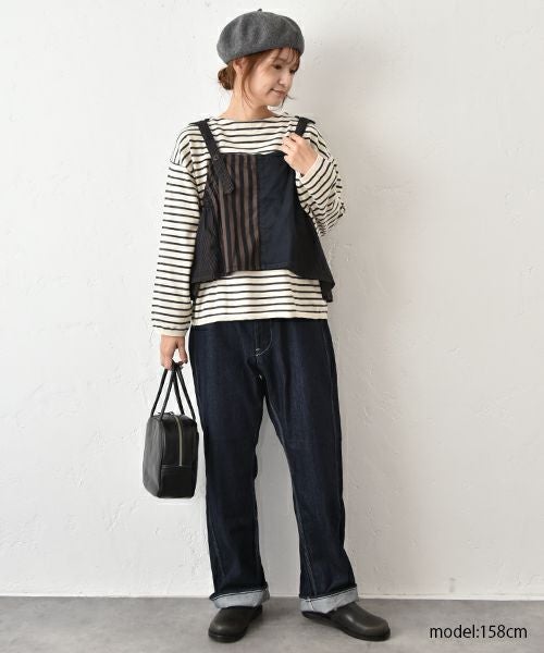 hagumu｜ボーダーTEEニット [[ha-PO-45]][C]