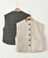 hagumu｜キルトドッキング圧縮ウールベスト [[ha-BE-34]][C]