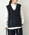  hagumu｜Vネックニットベスト [[125705]][C]