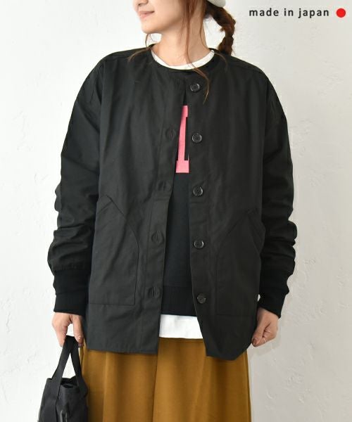 her.｜バックサテンノーカラージャケット [[MA-1751]][C]