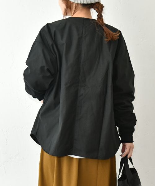 her.｜バックサテンノーカラージャケット [[MA-1751]][C]