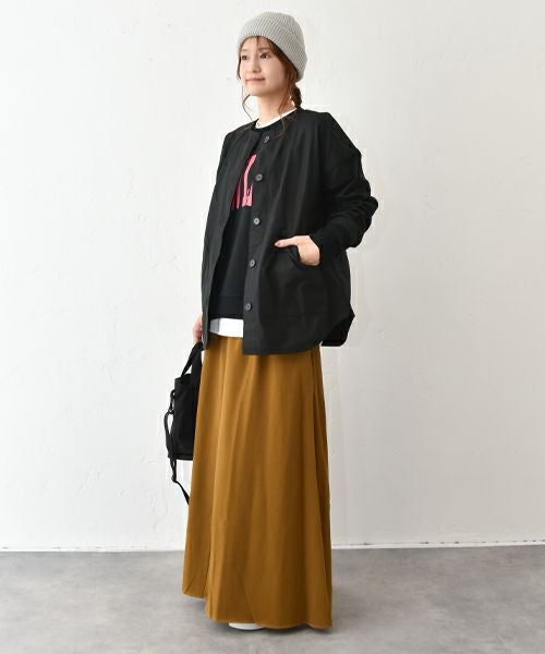 her.｜バックサテンノーカラージャケット [[MA-1751]][C]