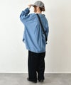 MidiUmi｜tuck sleeve denim shit [[3-739959]][C]